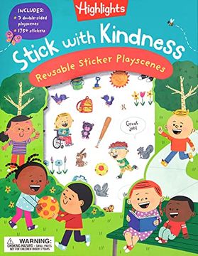 portada Stick With Kindness Reusable Sticker Playscenes (Highlights Reusable Sticker Playscenes) (en Inglés)