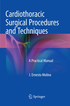 portada Cardiothoracic Surgical Procedures and Techniques: A Practical Manual (en Inglés)
