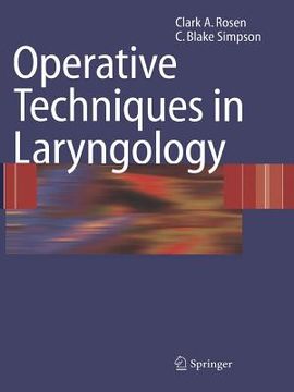 portada Operative Techniques in Laryngology (in English)