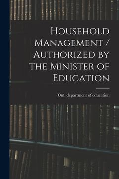 portada Household Management / Authorized by the Minister of Education (en Inglés)
