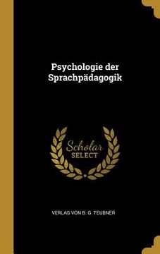 portada Psychologie der Sprachpädagogik (en Alemán)