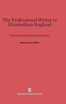 portada The Professional Writer in Elizabethan England (en Inglés)