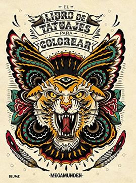 portada Libro de Tatuajes Para Colorear (in Spanish)