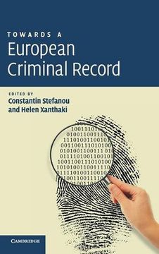 portada Towards a European Criminal Record (en Inglés)