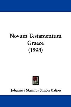 portada novum testamentum graece (1898) (in English)