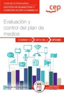 portada (Uf2399) Manual. Evaluacion y Control del Plan de Medios. Gestion de Marketing y Comunicacion (Comm0112)