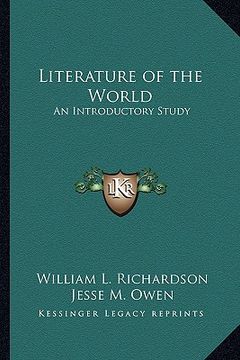 portada literature of the world: an introductory study (en Inglés)