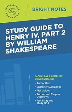 portada Study Guide to Henry iv, Part 2 by William Shakepeare (Bright Notes) (en Inglés)