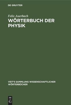 portada Wörterbuch der Physik (in German)