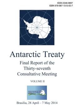 portada Final Report of the Thirty-Seventh Antarctic Treaty Consultative Meeting - Volume ii (en Inglés)