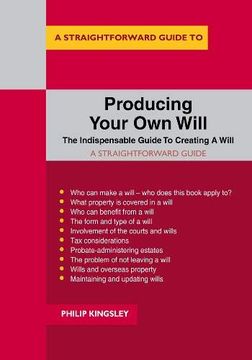 portada A Straightforward Guide to Producing Your own Will: Revised Edition - 2020 (en Inglés)