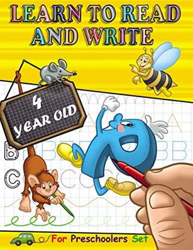 portada Learn to Read and Write 4 year old: Tracing Letters and Learning to Write for Preschoolers, with exercise Handwriting Practice, Pre-Writing, Little Sk (en Inglés)