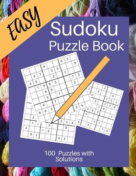 portada Easy Sudoku Puzzle Book: Sudoku for Knitters/ Large 8.5 X 11 Sudoku for Beginners (in English)