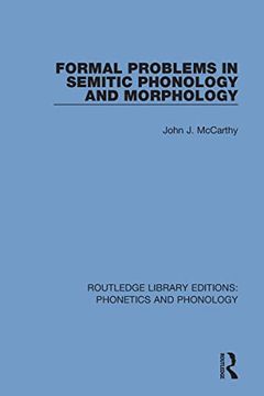 portada Formal Problems in Semitic Phonology and Morphology (en Inglés)