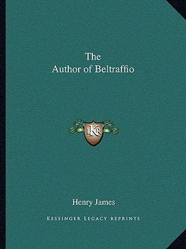 portada the author of beltraffio
