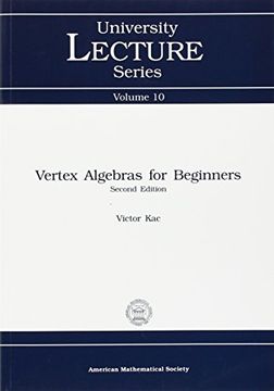 portada Vertex Algebras for Beginners (University Lecture Series) 