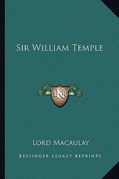 portada sir william temple (en Inglés)