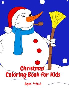 portada Christmas Coloring Book for Kids Ages 4 to 6 (in English)