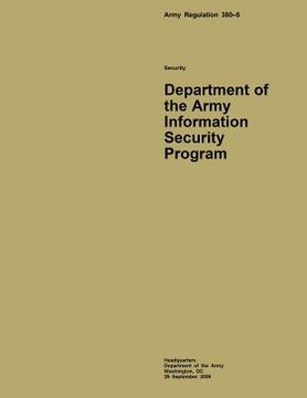 portada Department of the Army Information Security Program (en Inglés)