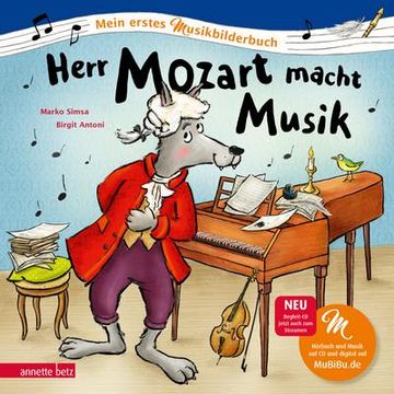 portada Herr Mozart Macht Musik (Mein Erstes Musikbilderbuch mit cd und zum Streamen) (in German)