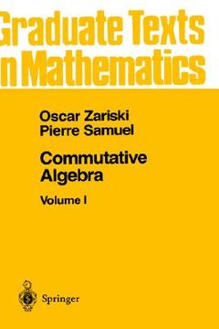 portada commutative algebra i (en Inglés)