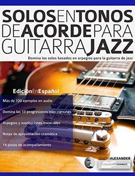 portada Solos en Tonos de Acorde Para Guitarra Jazz: Edición en Español