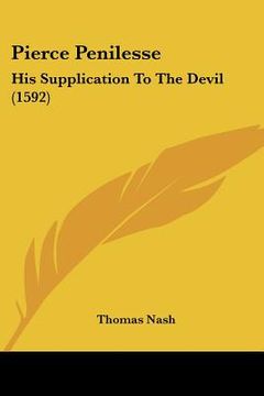 portada pierce penilesse: his supplication to the devil (1592) (en Inglés)