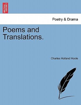 portada poems and translations. (en Inglés)