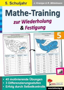 portada Mathe-Training zur Wiederholung und Festigung / Klasse 5 (en Alemán)