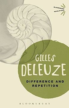 portada Difference And Repetition (bloomsbury Revelations) (en Inglés)