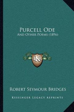 portada purcell ode: and other poems (1896) (en Inglés)