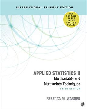 portada Applied Statistics ii - International Student Edition: Multivariable and Multivariate Techniques (in English)