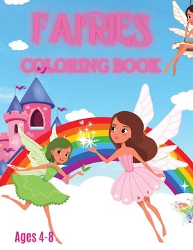 portada Fairies Coloring Book: For Kids Ages 4-8 (en Inglés)