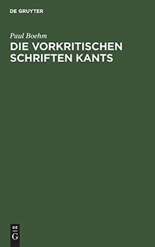 portada Die Vorkritischen Schriften Kants (en Alemán)