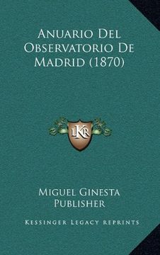 portada Anuario del Observatorio de Madrid (1870)
