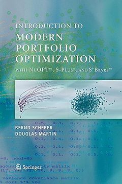 portada modern portfolio optimization with nuopt, s-plus(r), and s+bayes (en Inglés)