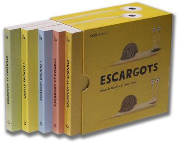 portada Escargots: Escargot et Coquille; Quelle Frousse! Escargot Navigue! Escargot et Fourmi; Escargot et Chenille (Nanoqos) (in French)