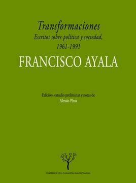 portada Transformaciones (Cuadernos de la Fundación Francisco Ayala) (in Spanish)