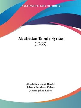 portada Abulfedae Tabula Syriae (1766) (in Latin)