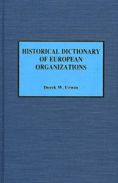 portada Historical Dictionary of European Organizations 