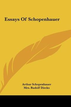 portada essays of schopenhauer (in English)