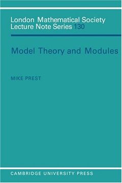 portada Model Theory and Modules Paperback (London Mathematical Society Lecture Note Series) (in English)