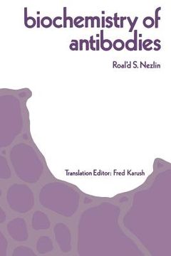 portada Biochemistry of Antibodies (en Inglés)