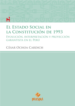 portada El Estado Social En La Constitucion De 1993
