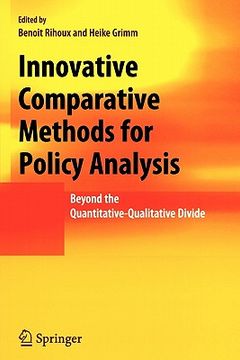 portada innovative comparative methods for policy analysis: beyond the quantitative-qualitative divide (in English)
