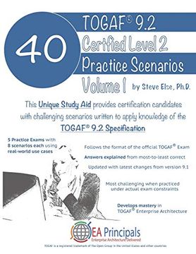 portada Togaf 9. 2 Certified Level 2 40 Practice Scenarios Volume 1 (en Inglés)