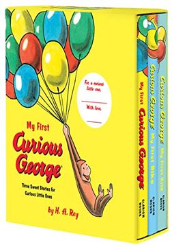 portada My First Curious George 3-Book box Set: My First Curious George, Curious George: My First Bike, Curious George: My First Kite (en Inglés)