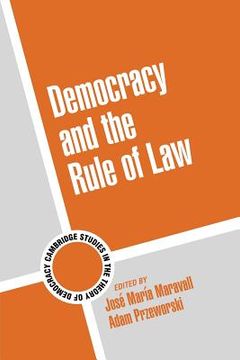 portada Democracy and the Rule of Law (en Inglés)