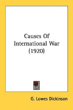 portada causes of international war (1920) (in English)