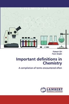 portada Important definitions in Chemistry (en Inglés)